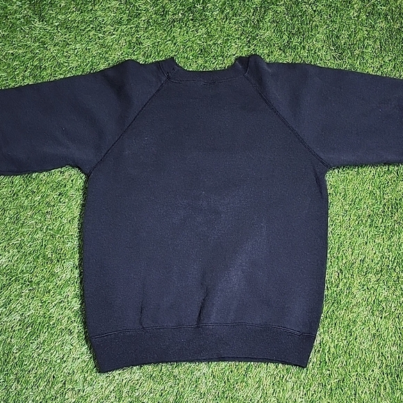 Hanes Black Crewneck Sweater with Vibrant Graphic - Picture 5 of 6